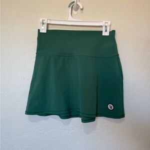 Vuori Forest Green Mini Skirt